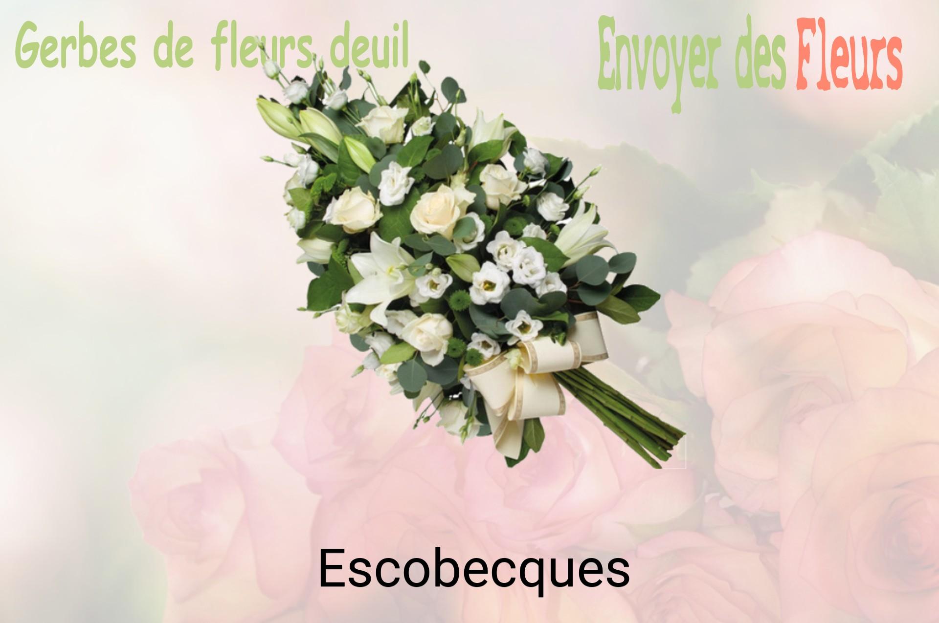 Gerbe de fleurs de deuil livrée à Escobecques